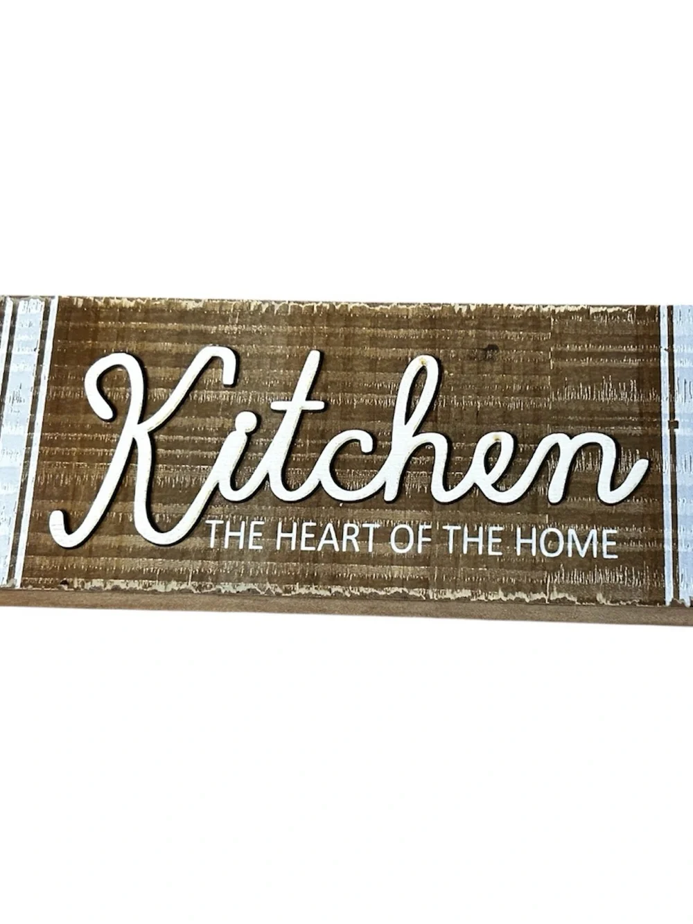 💟 The Heart of the Home Rustic Wood Block Sign 8.5
